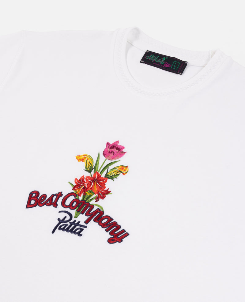 Patta x Best Company Faya Lobi T-Shirt (Optical White)
