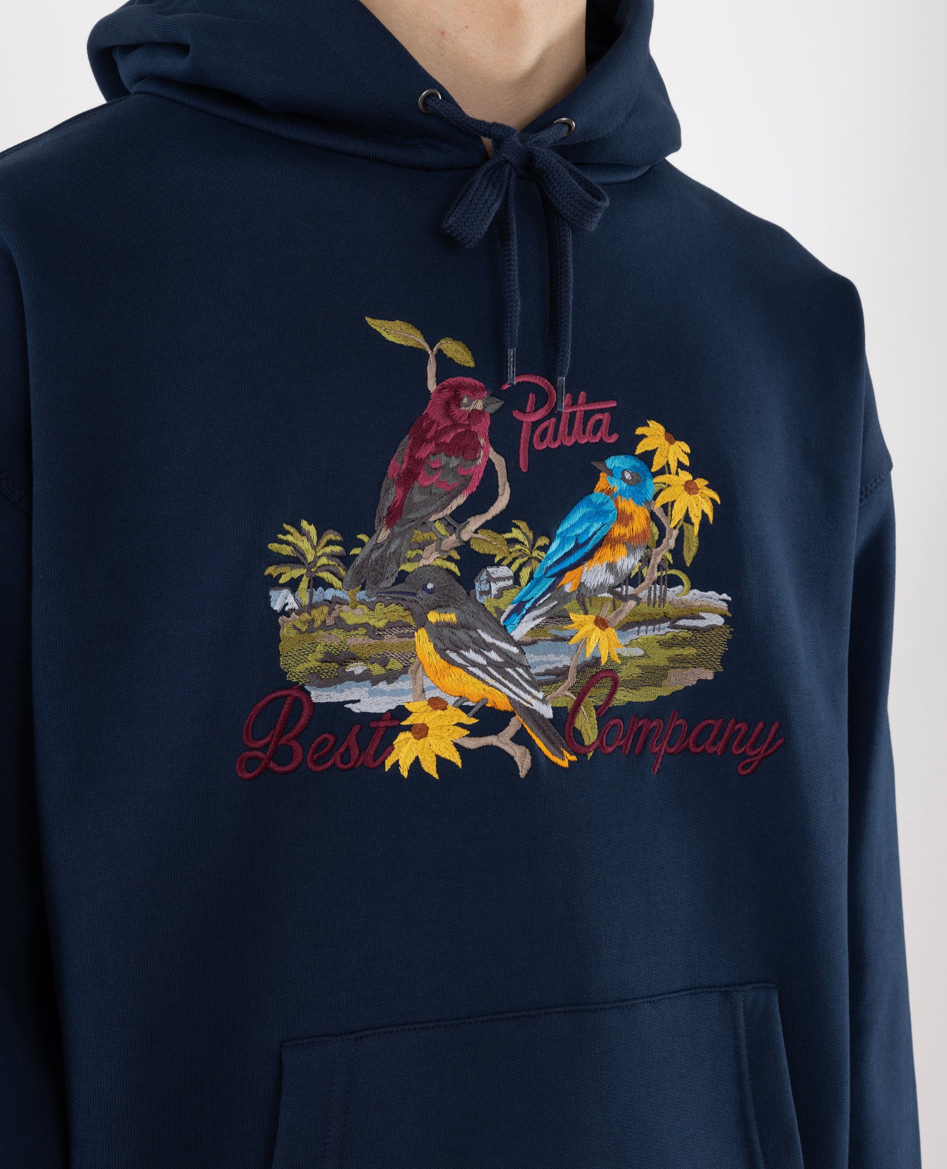 Patta x Best Company Twa Twa Hooded Sweater (Navy)
