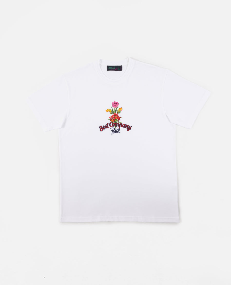 Patta x Best Company Faya Lobi T-Shirt (Optical White)