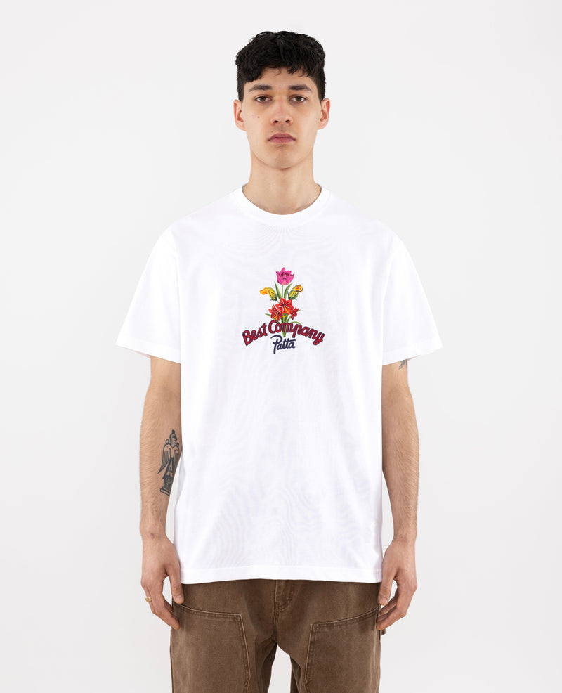 Patta x Best Company Faya Lobi T-Shirt (Optical White)