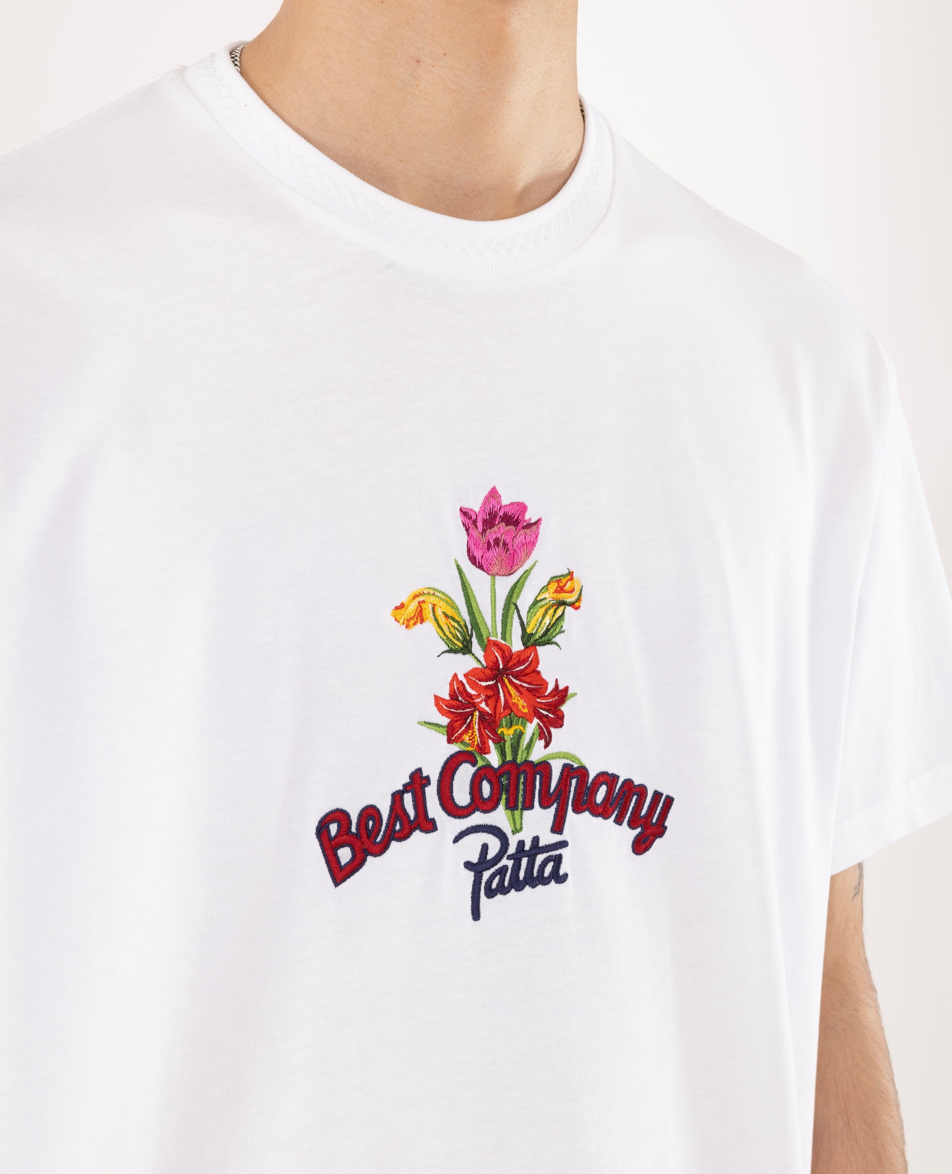 Patta x Best Company Faya Lobi T-Shirt (Optical White)